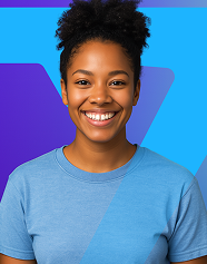 Imagem de mulher sorridente 